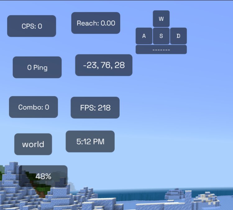 KEYSTOKES/CPS Counter For Minecraft Bedrock Edition - Fate Client