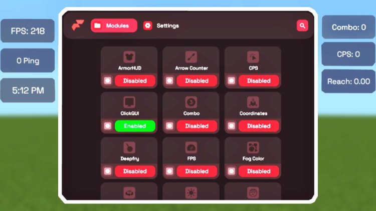 Minecraft Pvp client keystrokes for roblox bedwars