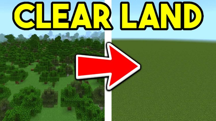 How To Clear Land Fast In Minecraft Bedrock!