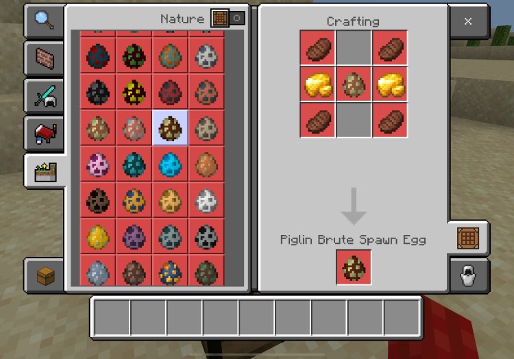 Crafting spawn Eggs