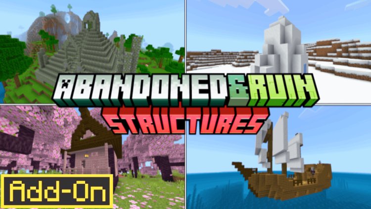 MORE STRUCTURES Addon For Minecraft Bedrock 1.21!