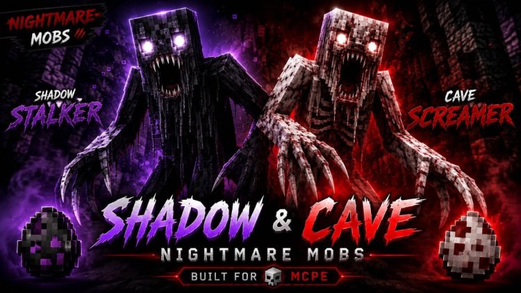 Top 3 HORROR Addons for Minecraft Bedrock 1.26.30 (Free Download)